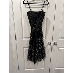 js collections dress Black White Polka Dots Sz 4